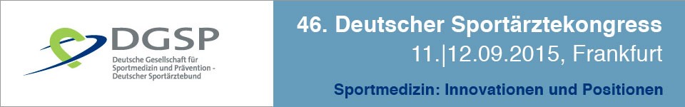 46. Deutscher Sportrztekongress der DGSP, Frankfurt/Main