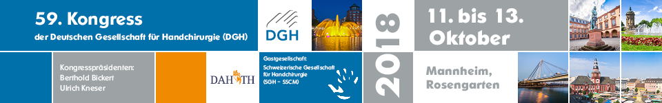 59. Kongress der Deutschen Gesellschaft für Handchirurgie mit dem 23. Kongress der Deutschen Arbeitsgemeinschaft für Handtherapie e.V.